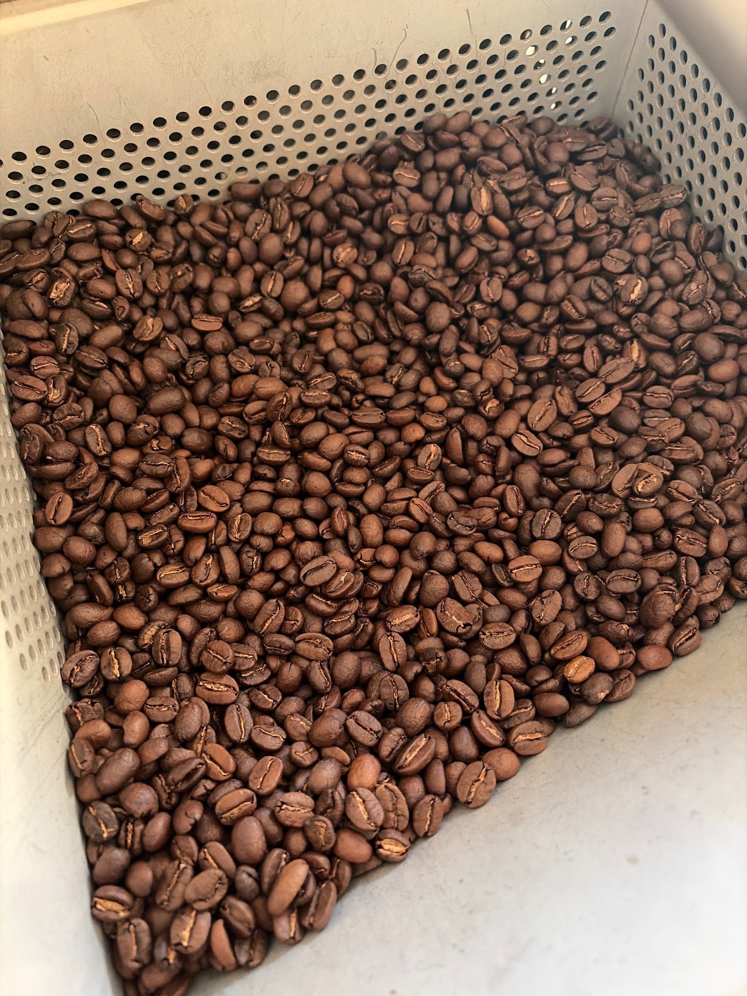 Vers gebrande koffiebonen bij Meet at Balij